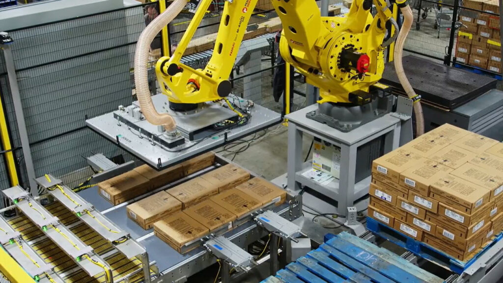 Palletizer For Bags Of Syrup